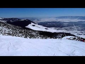 SK - Tatranska Lomnica - Ski ride from Lomnické Sedlo to base station