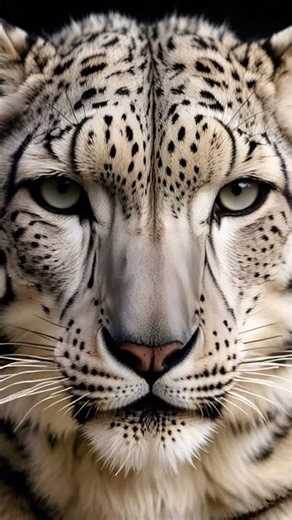 Eye to Eye with the Snow Leopard 🐆 #livewallpapers #snowleopard #aianimationshorts