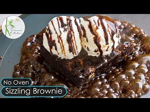 No Oven Sizzling Brownie with Ice Cream |Sizzling Brownie without Sizzler Plate ~The Terrace Kitchen