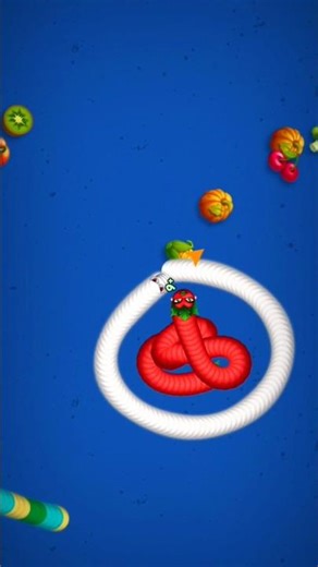 Red like tomato worm | #wormszone #snakegame #viralvideo