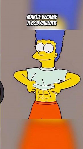 Marge became a bodybuilder💪 #shorts #viralshorts