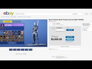 So I tried buying a Rare Fortnite account for $6000 on Ebay...