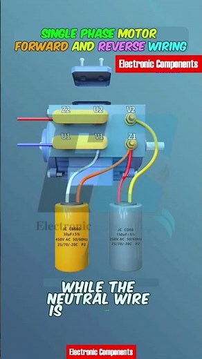 single Phase Motor Forward and Reverse Wiring #shots