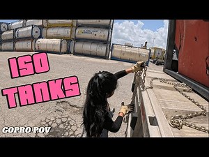 Truck Driver POV: ISO Tanks Securement & Drop off