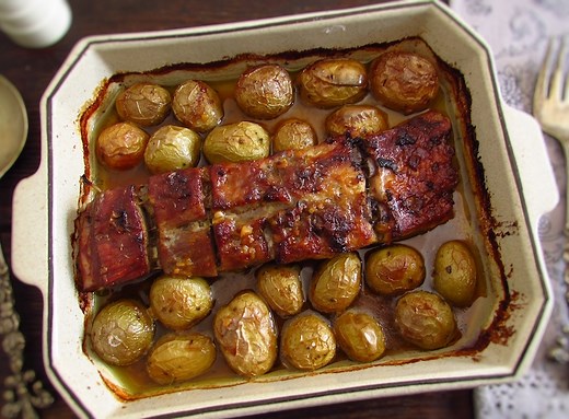 Entrecosto no Forno com Mel e Mostarda | Food From Portugal