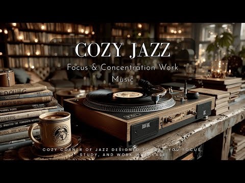 Cozy Library Jazz for Deep Study | Focus Jazz Vibes & Work Music Concentration