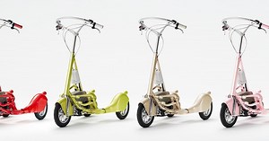 The Walking Bicycle strolls along at 15 mph