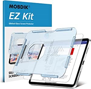 MOBDIK Silkfeel Glass Screen Protector Compatible with iPad 10th Generation (10.9 inch, 2022), [Touch Like Silk] [EZ Kit] [Tempered Glass] [Auto-Align]