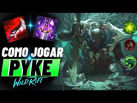 COMO JOGAR De PYKE No WILD RIFT BUILD RUNAS COMBOS E HABILIDADES