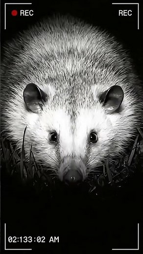 Security Cam Catches Possum Playing Dead 😭💀 | 2AM Footage.