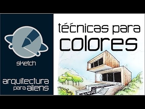 Técnicas de Lápices de Color - Sketch - Arquitectura para Aliens