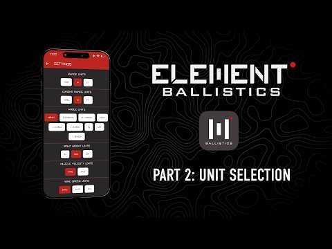 Settings & Unit Preferences | Element Ballistics App Tutorial, Part 2