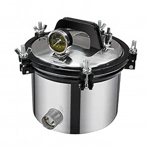 Portable Steam Autoclave 8L Dental Instrument Cleaning Equipment Lab High Pressure Temperature Autoclave Cleaner 110V