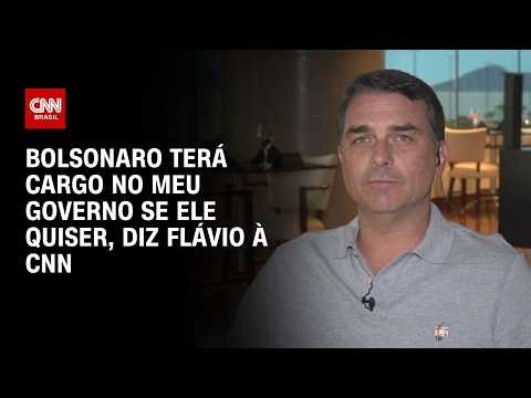 Flávio à CNN: Bolsonaro terá cargo no meu governo se ele quiser | CNN 360°
