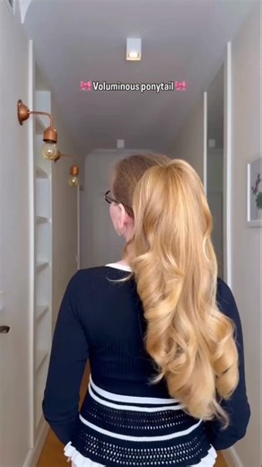 voluminous Ponytail Idea ✨ #hairstyle #shorts #youtubeshorts