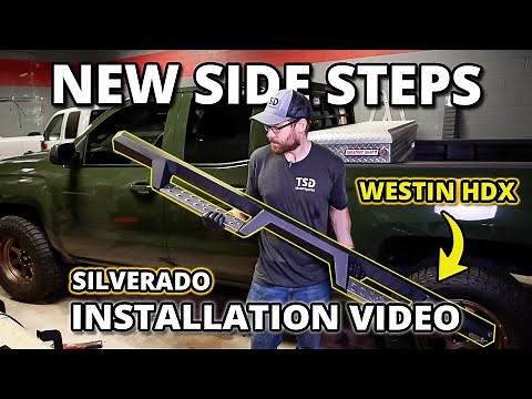 2014-2018 Silverado Westin HDX Side Step Install Stainless Steel! Nerf Boards Running Boards Sierra