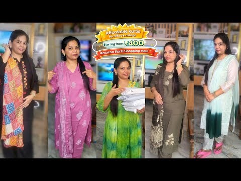 Amazon Office & Collage wear Kurtis set from 400 rupees, Pure cotton, rayon & chandheri ethnic kurti