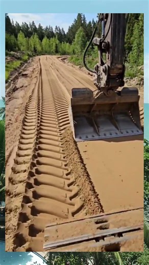 Operator Skill: How Excavators Make Forest Roads Perfectly Level #excavator #heavymachinery