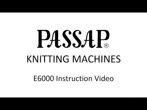 Passap E6000 Instruction Video