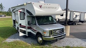 2017 Adventurer 23RB previously loved Class C motorhome has everything you need to get out on the road. Hard to find a C class this year and this one comes to us in great condition. Room to sleep 5-6 depending on age. On board generator, power awning, Ford E350 gas engine, plenty of storage inside and out! | Jason at Leisure Time Sales