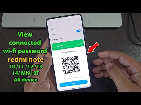 How to see wifi password in redmi note 10 11 12 13 14