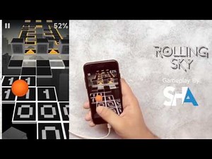 Rolling Sky 1UP 100% 10/10 Gems 3/3 Crowns Mystery Boxes complete | SHAvibe