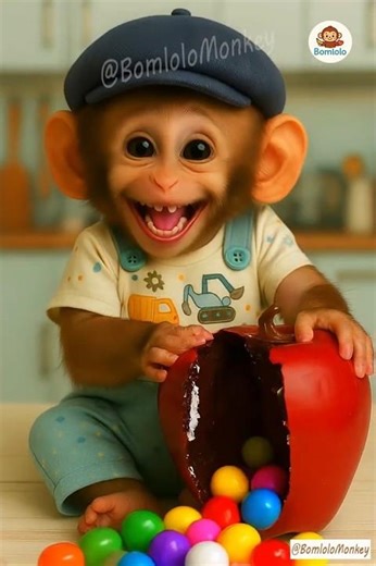 Chocolate Pomegranate Surprise – Monkey Can’t Stop Laughing! 🐒🍫