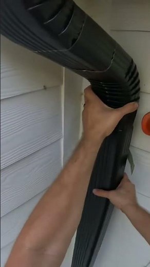 How to install a two story downspout from an extension letter #gutters #guttering #howto #diy