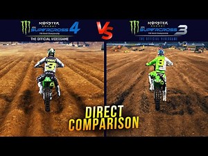 Supercross 4 vs Supercross 3 - Direct Comparison - Monster Energy Supercross 4 Gameplay