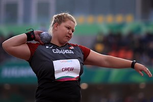 Brittany Crew has been breaking her own Canadian shot put record all year. Now, she heads into the world championships trying to land on the podium 🇨🇦 MORE: www.cbc.ca/1.5296384 | CBC Olympics