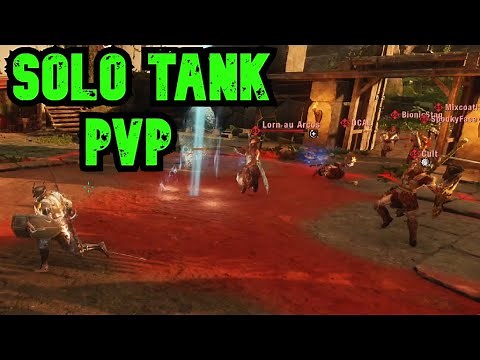 New World 1vX PvP Tank OPR & Build Guide - Heavy Sword and Shield with Inferno and Blood drinker