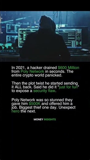 Poly Network: The $600M Crypto Hack That Became a Legend 💻💸⚠️ #shorts