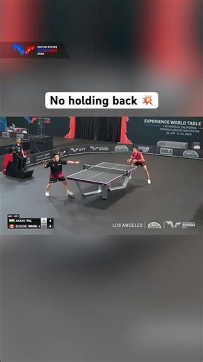 Eugene Wang presses on with moves like these ⚡️ #USSmash #TableTennis