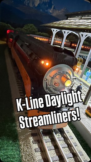 Check out these beautiful streamliners from K-Line! #ogauge #daylight4449 #klinetrains #modeltrains #3rail #trains #modelrailroad #southernpacific #daylight | The Secondhand Overland