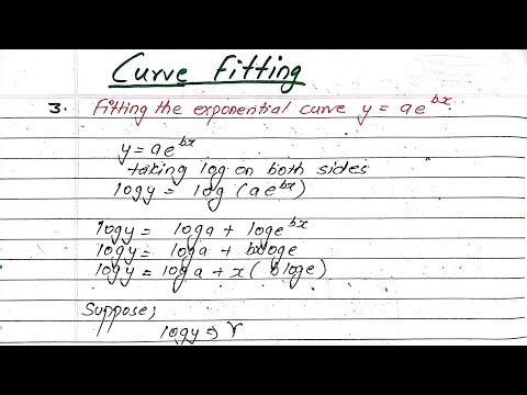 Unit:3 | Curve Fitting | Fitting the exponential curve | Numerical Method | Prashant YT | BE Civil |