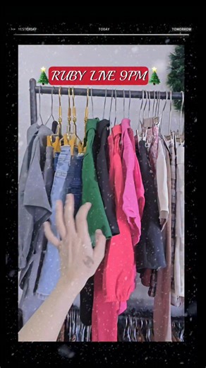 圣诞节快乐，今天和星期五直播而已哦🌟 今天和星期五下单100，就送一张刮刮乐，200就送2张以此类推🌟 今天衣服大多数本地牌子 泰国牌子🌟 Size，M-L 居多，S-XL少数🌟 | Ruby Ruby