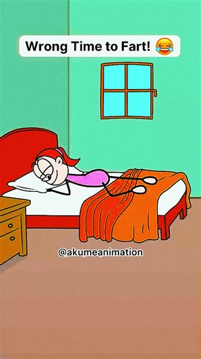 Hilarious Animation: Wrong Time to Fart! 😂