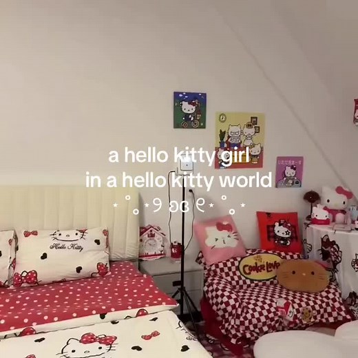 Part 2 | everything hello kitty :3 ID: 2747989525 #fyp #foryoupage #fypシ゚viral #roomtour #moots? #kpop #makeup