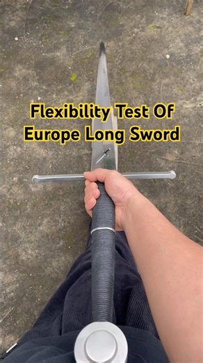 Europe Long Sword— the flexibility of this sword is fantastic! ￼#swordsmanship #craftsmanship