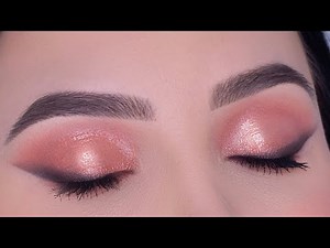 Soft Glam Glossy Eye Makeup Look Tutorial |