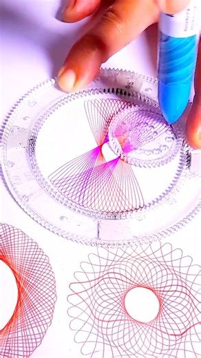 Magic Ruller Spirograph Pattern #shorts #spirograph #art #asmr #2025