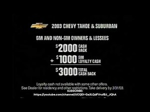 Chevrolet Tahoe and Suburban 2003 Commercial