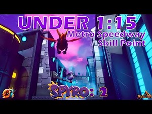 Under 1:15 - Metro Speedway (Skill Point) - Spyro 2: Ripto's Rage