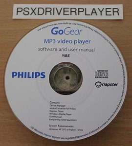 Philips GoGear ViBE MP3 video player - software and user manual disc (2009) | eBay