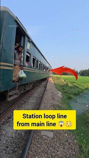 How train comes from main line to loop line😳😍 #railtrack #shortsfeed #crossing #Train #railway