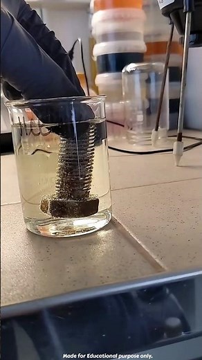 Rust removal experiment with HCL #shorts