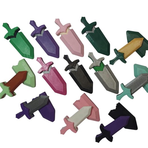 3D Printed Magnetic Fidget Sword Toy: Stress Relief Magnet Play - Etsy