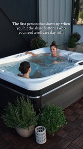 1.4K views · 21 reactions | Go ahead and send this to them. 珞 [Spa Shown: Utopia Series Ravello with Java Cabinet and Arctic White Shell] #CalderaSpas #SelfCare | Caldera Spas | Facebook