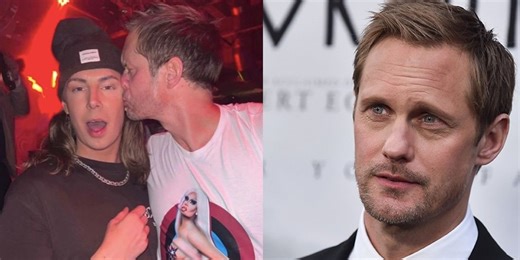 Alexander Skarsgård Seen Partying And Kissing Guys At Swedish Club
