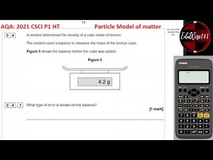 AQA GCSE (2021) Combined Science Physics - Paper 1: Q4 Higher Tier Past paper Question Density